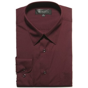 Classic Regular Fit Long Sleeve Point Collar Dress Shirt - 1 of 1