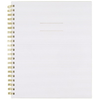 Photo 1 of 1 Subject Spiral Notebook Gray Stripe - Sugar Paper Essentials 2 pack