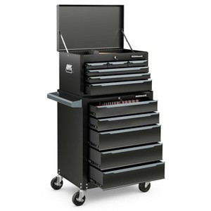 Costway Rolling Steel Tool Chest 5-Drawer Tool Storage Cabinet with Hanging Holes - 1 of 4