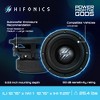 Hifonics 2 Pack ELITE 10 Inch Car Mount Subwoofer with Dual 4 Ohm Voice Coil Speaker 1200 Watt Peak Power Mobile Amplifier System, Black - 4 of 4