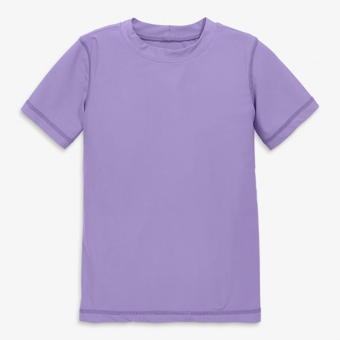 Primary Kids UPF 50+Short Sleeve Rash Guard In Iris Size 14