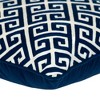 Parkland Collection,Transitional Greek Key Blue Square 20" X 20" Pillow - 4 of 4
