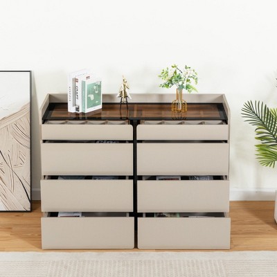 Bella Depot 6 Drawer Makeup Cabinet for Living Room, Bedroom, Hallway