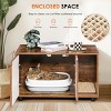 Cat Litter Box Enclosure, Hidden Cat Box, Kitty End Table, Cat Box Litter With Double Doors-Cuddlewood - 3 of 4