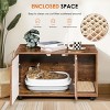 Cat Litter Box Enclosure, Hidden Cat Box, Kitty End Table, Cat Box Litter With Double Doors-Cuddlewood - image 3 of 4