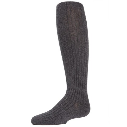 Memoi Girls Ribbed Cotton Blend Sweater Tights - image 1 of 1