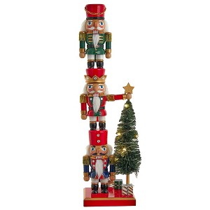 Kurt Adler 18-Inch Battery Operated Nutcracker with Light Up Tree - 1 of 4