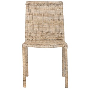 Makassar Side Dining Chair (Set of 2) - Gray - Safavieh - 1 of 4