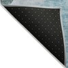 Teal Blue Artichoke Green And Blue Abstract Washable Indoor Outdoor Area Rug - 4 of 4