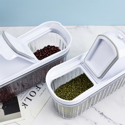 SharpChef 2PK Airtight Cereal Dispenser Food Storage Container with locking lid, Leakproof, Kitchen Pantry Organization and Storage, BPA-Free, 51 oz — фото 4