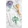 C&F Home St. Patrick's Day Shamrock Bouquet Flour Sack Cotton Kitchen Dishtowel - 2 of 4