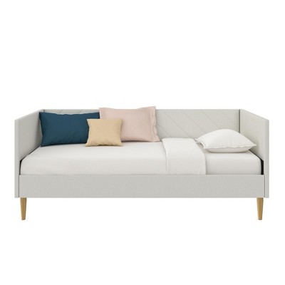 DHP Alicent Upholstered Light Gray Daybed