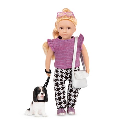 Lori 6" Mini Doll & Dog Heather & Nugget - image 1 of 4