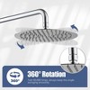 CASAINC 1-Spray Patterns Round 2-Functions 10 Inches Wall Mount Dual Shower Heads with Handheld - 4 of 4