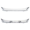Slickblue 2-Piece Cristalline Glass Serving Tray Set – Includes Sectional & Flat Trays, 12” & 14.5” Options - 3 of 4