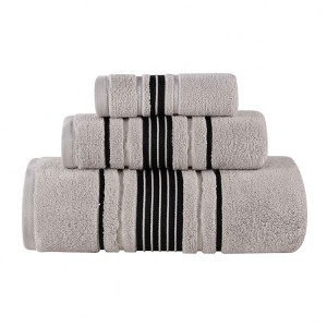 Zero Twist Cotton Solid 3 Piece Bathroom Towel Set by Blue Nile Mills - 1 of 4