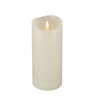 10" HGTV LED Real Motion Flameless Ivory Candle Warm White LED Lights - National Tree Company
