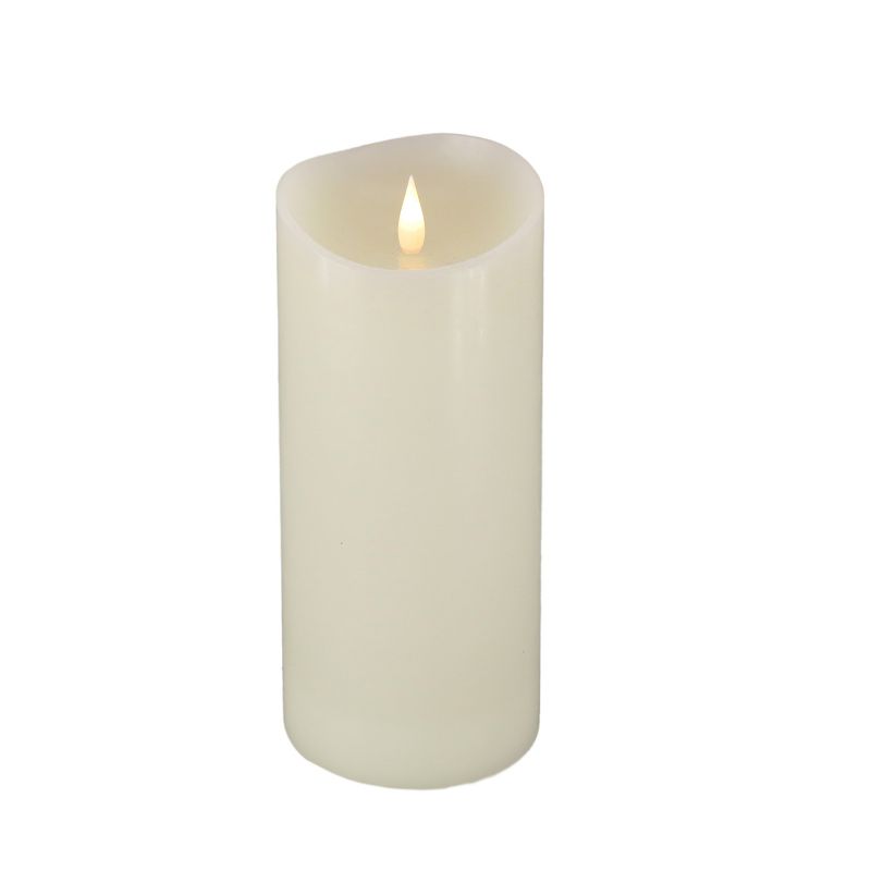 10" HGTV LED Real Motion Flameless Ivory Candle Warm White LED Lights - National Tree Company, 1 of 5