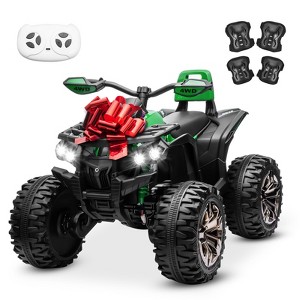 JOYRACER 24V Kids Ride-On ATV, 2-Seater 4-Wheeler Quad Electric Powerful Car w/ 800W Motor, Remote, High/Low Speed, Bluetooth/MP3 & LED for Big Kids - 1 of 4
