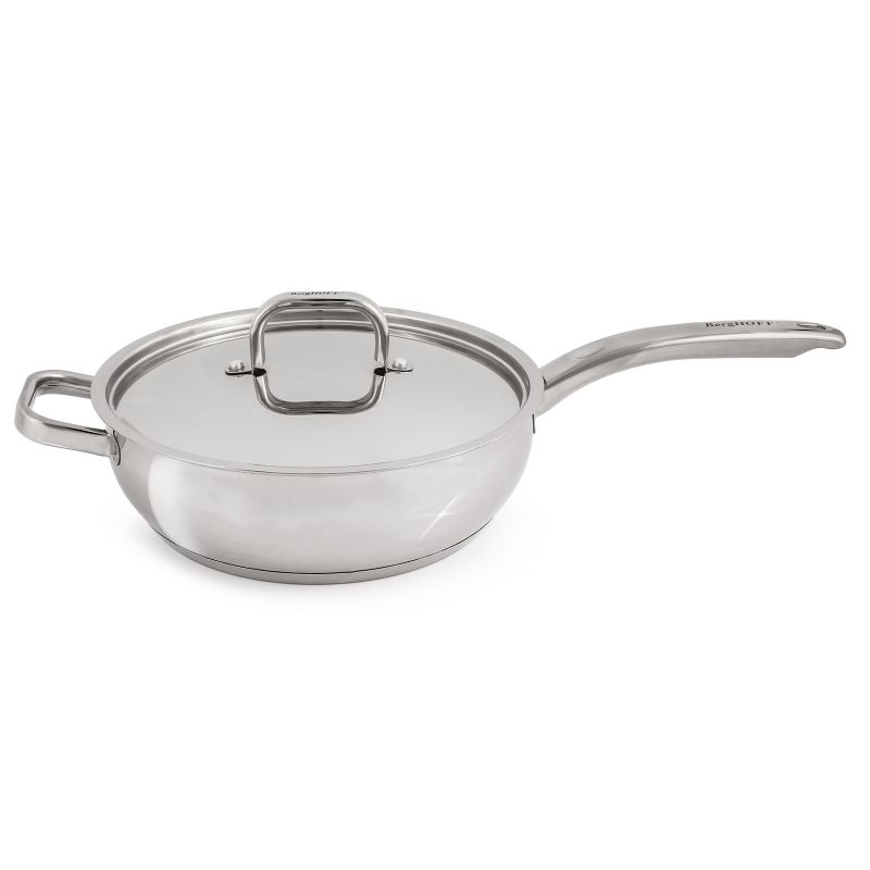 BergHOFF Belly Shape 18/10 Stainless Steel Skillet with Stainless Steel Lid, 1 of 5
