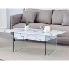 KIGFTSOD Lift-Top Coffee Table with Storage and Tempered Glass Base, Space-Saving, Multi-Color for Living Room, Office - 4 of 4