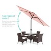 Best Choice Products 10ft Outdoor Steel Market Patio Umbrella w/ Crank, Tilt Push Button, 6 Ribs - 2 of 4