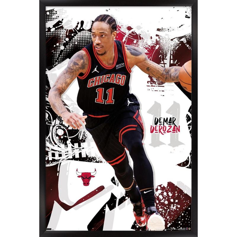 Trends International NBA Chicago Bulls - DeMar DeRozan 22 Framed Wall Poster Prints, 1 of 7