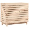vidaXL Laundry Basket 34.8 in.x17.3 in.x29.9 in. Solid Wood Pine - 2 of 4