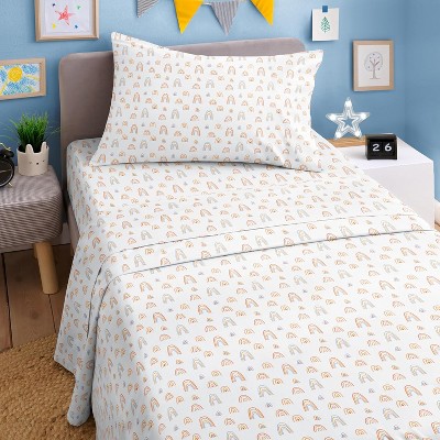 Kids 4 Piece Bed Sheet Set - Cute & Cozy Wrinkle-Resistant with Vibrant Designs - CGK Linens.