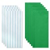 10ct Tissue Papers Blue Stripes/Solid Green - 2 of 4