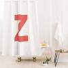Deny Designs April Lane Art Block Monogram Shower Curtain - 2 of 3