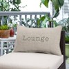 Sunbrella Embroidered 'Lounge' Lumbar Pillow for Patio & Pool - Sorra Home: Weather-Resistant, Acrylic - 4 of 4