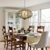 LLHZSY Vintage Retro French Globe Crystal Chandelier 16-Lights Fixture-Bronze, 33 1/2" W x 19 7/10"H - 3 of 4