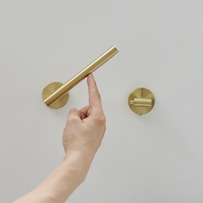 Brushed Gold Stainless Steel Wall Mounted Toilet Paper Holder