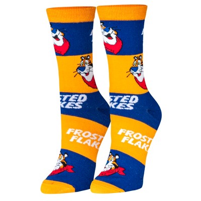 Tony the Tiger Blue and Orange Crew Socks
