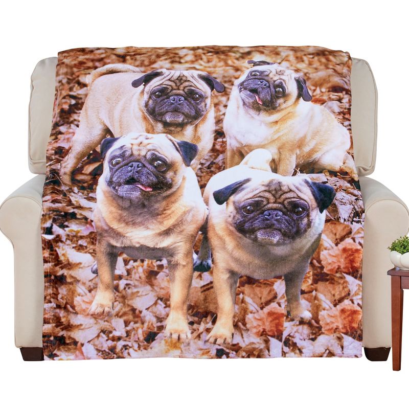 Collections Etc Dog Breed Fleece Throw, 1 of 4