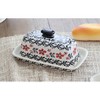 Blue Rose Polish Pottery M074 Manufaktura Butter DIsh - 2 of 3
