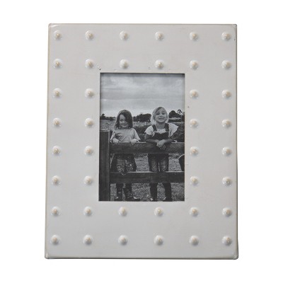 4 X 6 Inch Decorative Distressed Wood Picture Frame With Nail Accents -  Holds 3 4x6 Photos - Foreside Home & Garden : Target