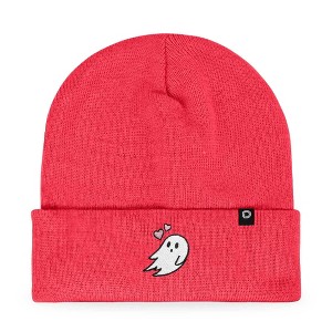 Dalix Heartly Ghost Embroidered Beanie Hat Knit Cap Cold Weather Womens - 1 of 4