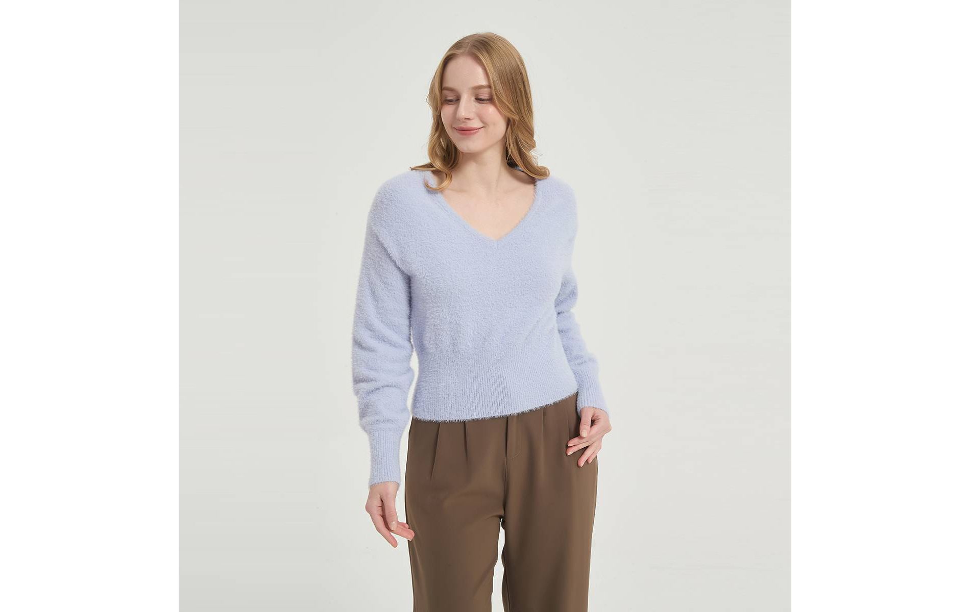 Women's Fuzzy Pullover Sweater - A New Day™