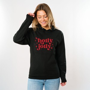 Simply Sage Market Whimsical Holly Jolly Hoodie - 1 of 4