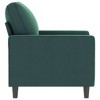vidaXL Velvet Sofa Chair in Dark Green - Comfortable Armchair with Luxurious Velvet Fabric, Robust Metal Frame and Eye-catching Modern Design - 3 of 4