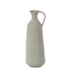 LuxenHome Set of 2 Gray and White Metal Pitcher Vases, Tabletop Decoration - 3 of 4