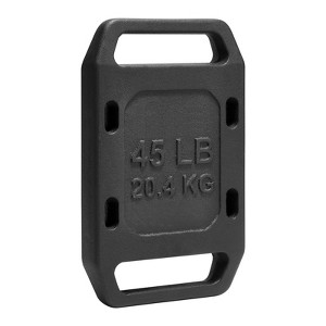 VEVOR Cast Iron Ruck Weights,  45LB Single Ruck Plate, Weighted Weights for Rucking, Solid Ruck Plate Weight for Rucking, Swings, Squat - 1 of 4