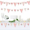 Big Dot of Happiness Girl Little Pumpkin - DIY Fall Birthday Party or Baby Shower Pennant Garland Decoration - Triangle Banner - 30 Pieces - 2 of 4