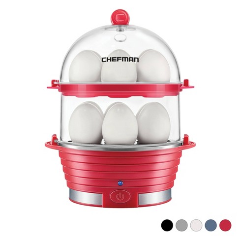 Chefman Double Decker Electric Egg Cooker - Red : Target