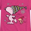 Girls' - Peanuts -  Fitted Short Sleeve Graphic T-Shirt - image 2 of 4