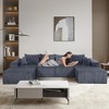 6-Piece U-Shaped Corduroy Modular Sectional Sofa with Oversized Chaise Lounge, Convertible, No Assembly Needed, Flexible Configuration - 3 of 4