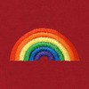 Dalix Rainbow Embroidered Fleece Zip Hoodie Cold Fall Winter Mens - 2 of 4