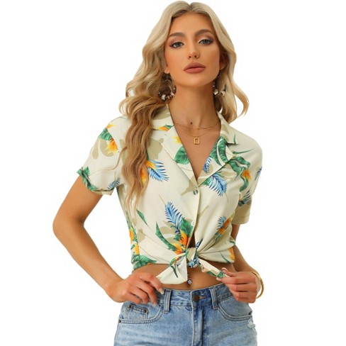 Vintage Ocean Women Hawaiian Shirt